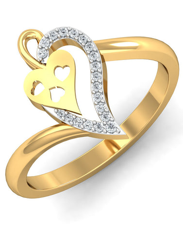 Ambrosia Heart Diamond Ring